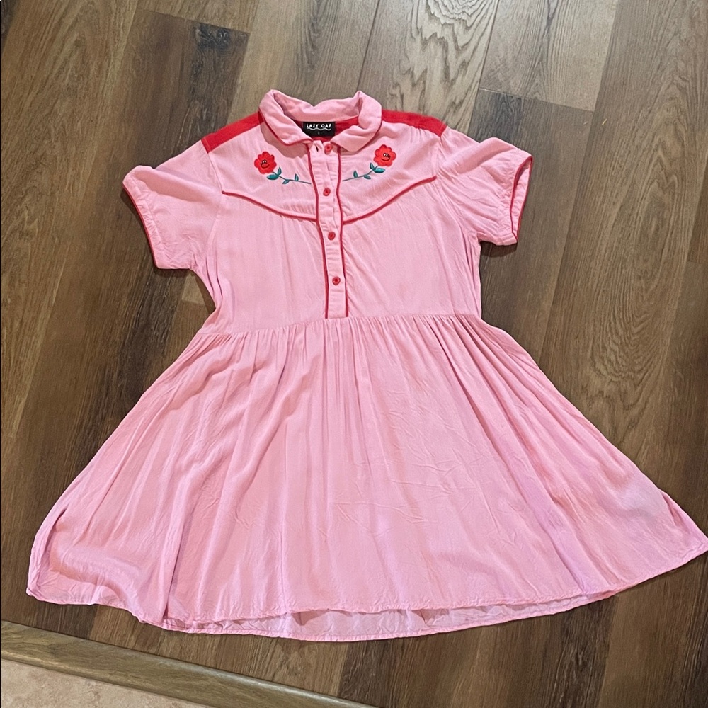 Lazy Oaf Pink Country Dress